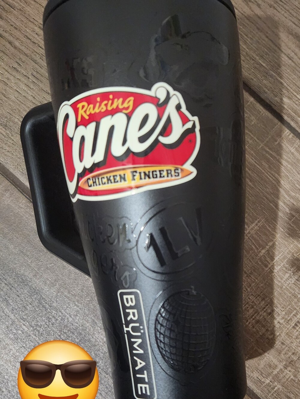 Black Raising Cane's Travel Mug Brumate Editon Colab